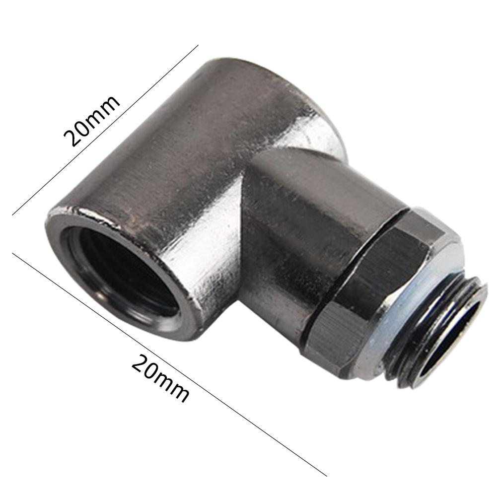 G1/4-90-L Brass Rotation Connector 90 Degree Rotating Elbow for PC Water Cooling Environmental Protection Anti-Oxidation