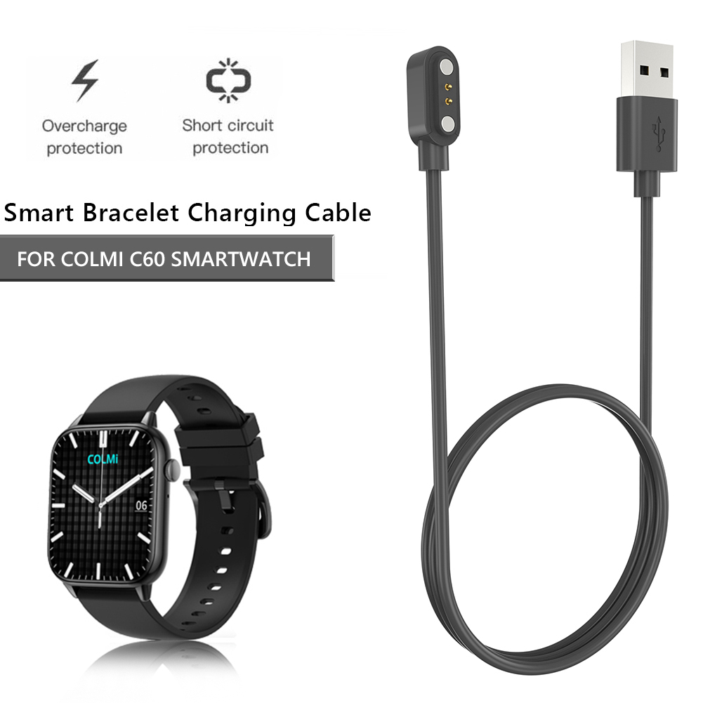 Magnetic Watch Charger for COLMI C60/C61/i20 USB Replacement Charger Watch Charging Cable Replacement Watch Accessories