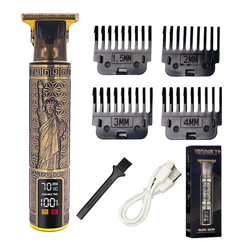 Men's Shaver Hair Clipper Electric shaver Barber trimmer Hair Cutting machine for men Electric Razor beard shaving: T9 Liberty