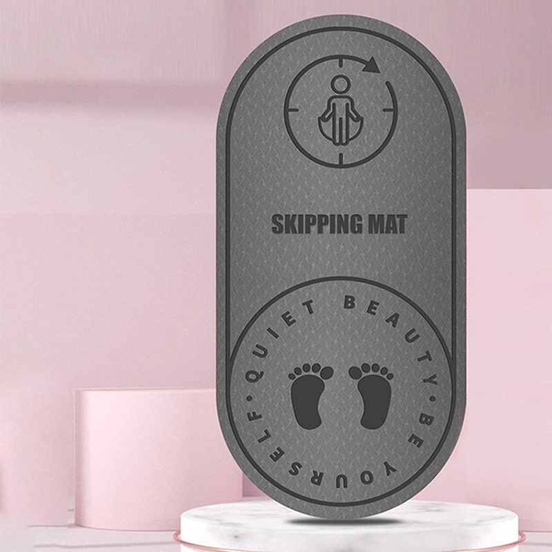 Seilspringmatte, ,8mm- lagig, geräuschdämpfend, geeignet für alle yoga- und pilates-übungen