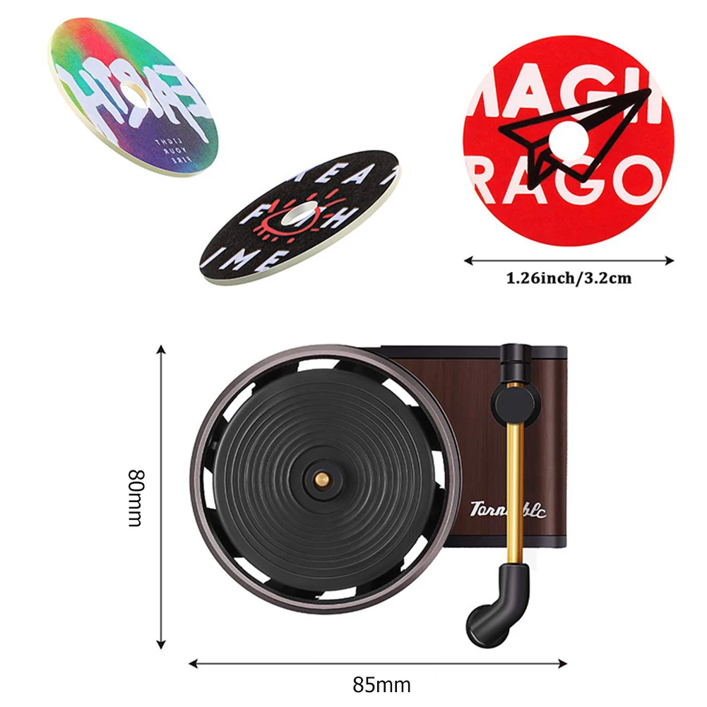 Car Air Freshener Kit Record Player Turntable Car Perfume Clip Vinyl Phonograph Air Vent Outlet Aromatherapy Clip Smell Diffuser