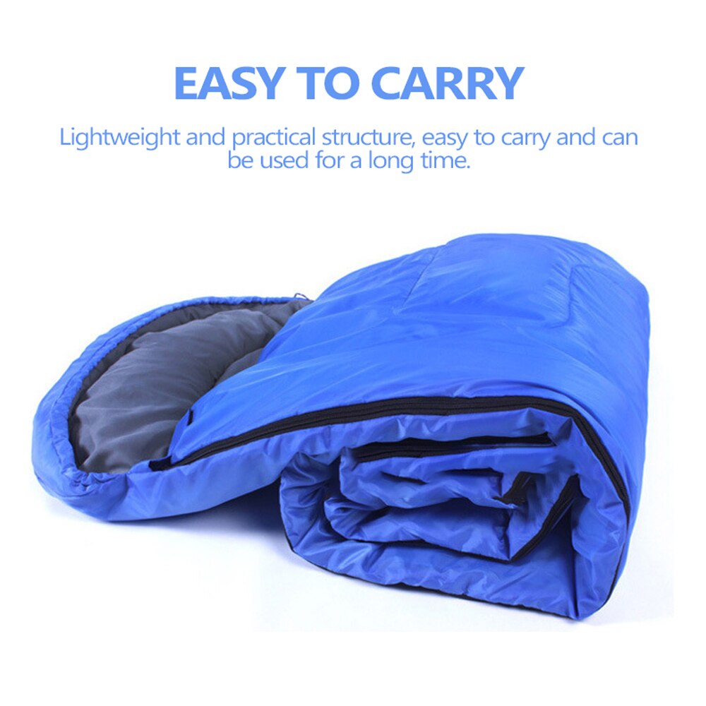 170t tårefast polyester camping sovepose letvægts varm kuvert-type backpacking rejser vandre camping sovepose