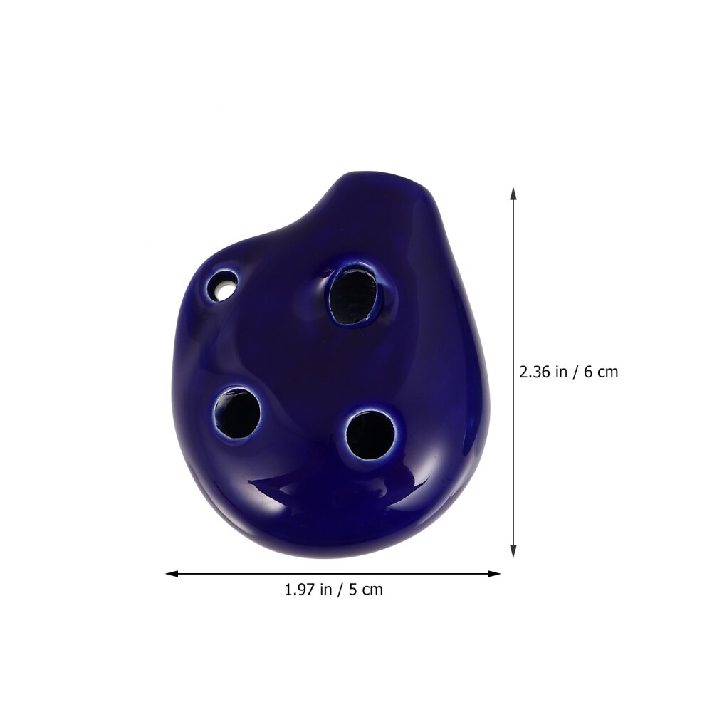 Ocarina Alto en céramique, Instrument de musique à 6 trous, 2 pièces