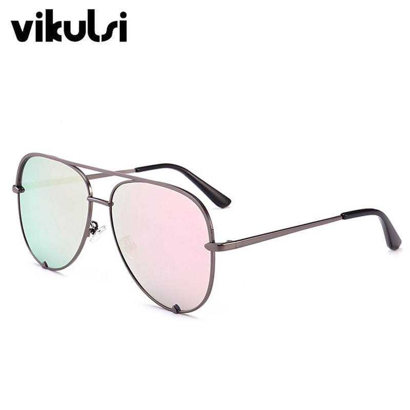 Mærke solbriller kvinders overdimensionerede pilot solbriller til kvinder luksus nuancer lunettes femme  uv400