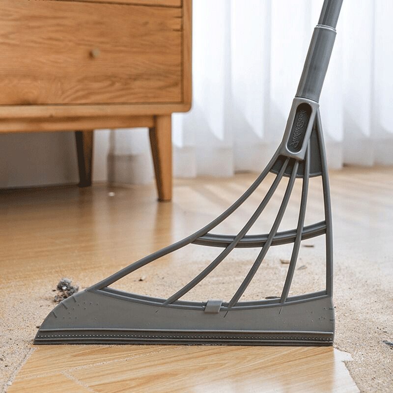 Rubber Broom Hand Push Sweeper Magic Broom Floor Wiper Squeegee for Floor Cleaning Floor Squeegee Sweeping Brush Pet Hair Broom