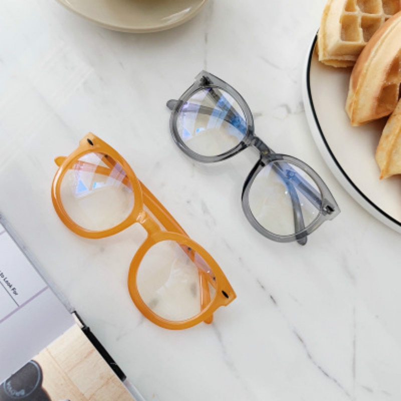 Glasses Frame Round Computer Eyeglasses Candy Color Optical Glasses Frame Arrow Rivet Eye Glasses Frames for Men Women