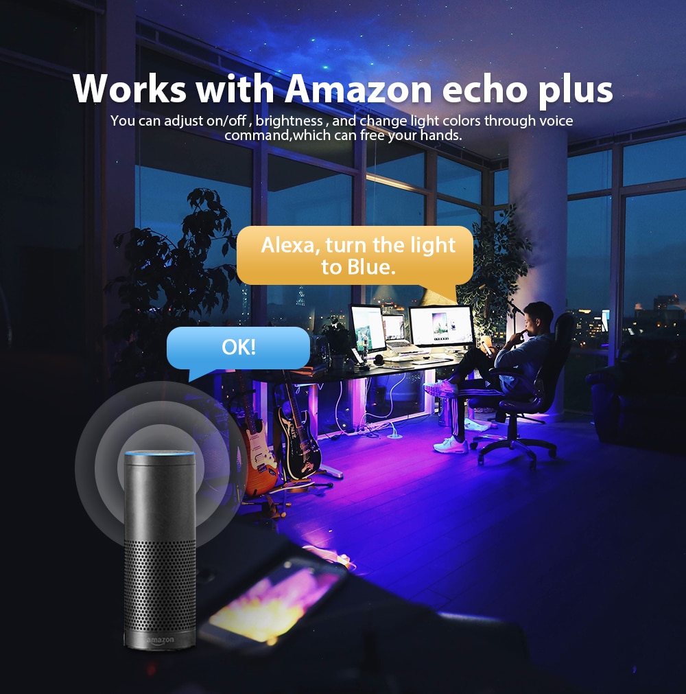 Gledopto zigbee kontroller mini smart tv led strip light kit 5v usb rgb+cct datamaskin led strip light work with zigbee hub echo