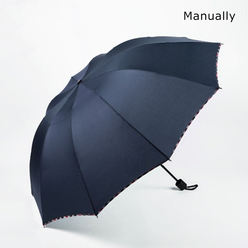 Paraply regn mænd automatiske vindtætte paraplyer mænd luksus forretning corporate tous mujer tous dobbeltlag japansk stor: Ti knogler cyan 2