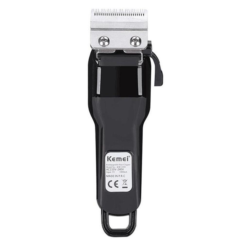 KEMEI-máquina de afeitar eléctrica para el cabello, cortadora de pelo , recargable, 100-240V