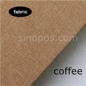 StackBook Full Cover, fabric samples cards holder textile material binding sleeve swatch stack book leather fold display binder: coffee fabric / 162x250x40mm