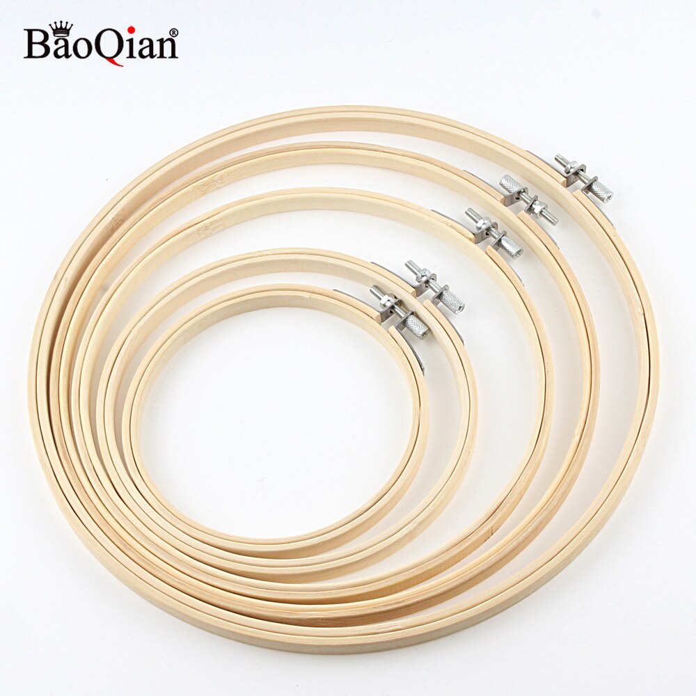 10-34cm Cross-Stitch Embroidery Bamboo Frame Hoop Circle Embroidery Shed Round Loop DIY Needwork Household Sewing Tools