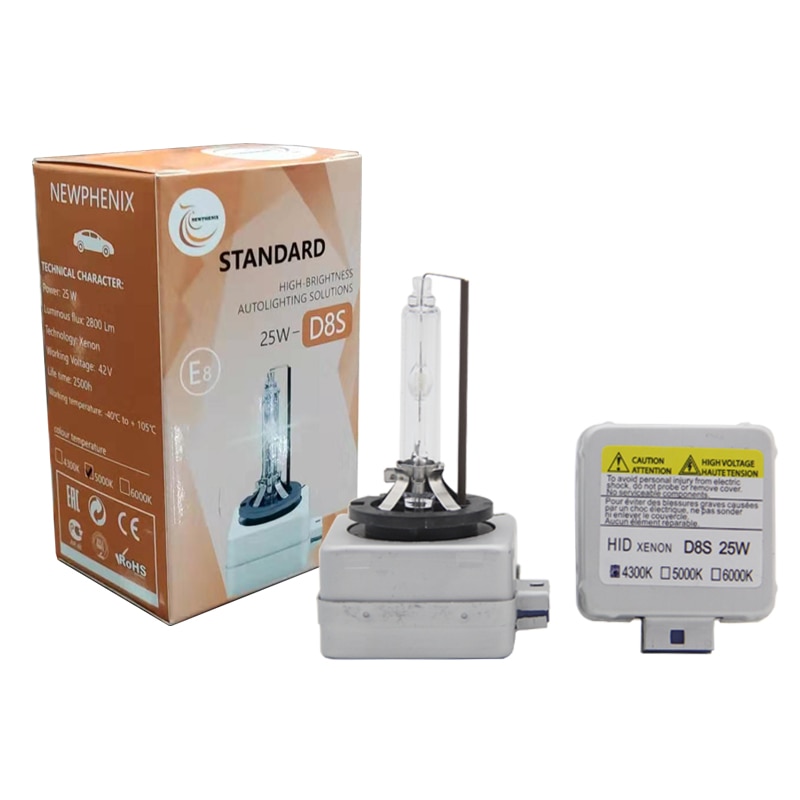 Bedehon voiture lumière HID xénon ampoules D8S 25W 12V 42V 2500LM 4300K 5000K 6000K 3000 durée de vie 12 mois de garantie 1 pièces 2 pièces à vendre