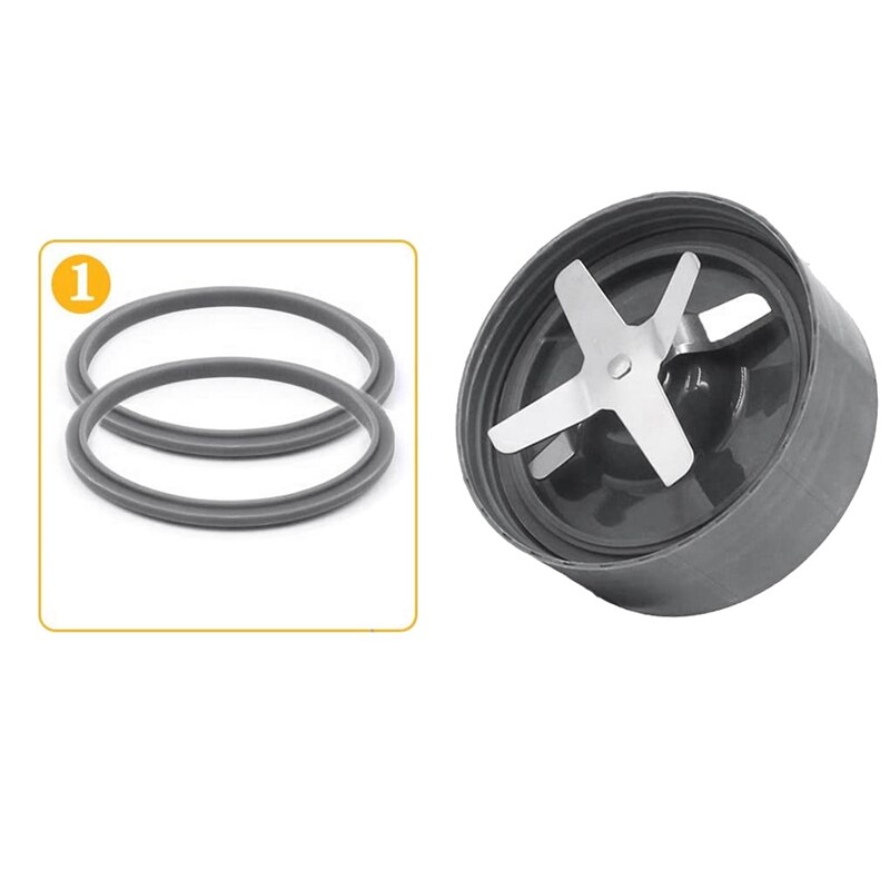 Vervangende Messen Voor Blender,1 Blades Vervanging En 2 Extra Pakkingen, Compatibel Voor Nutribullet Pro 900/600 Serie
