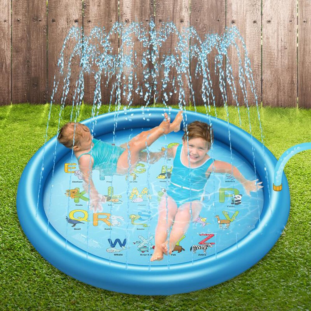 Kinderen Spelen Water Mat Games Strand Pad Kids Outdoor Waternevel Strand Mat Gazon Opblaasbare Sprinkler Kussen Speelgoed Kussen
