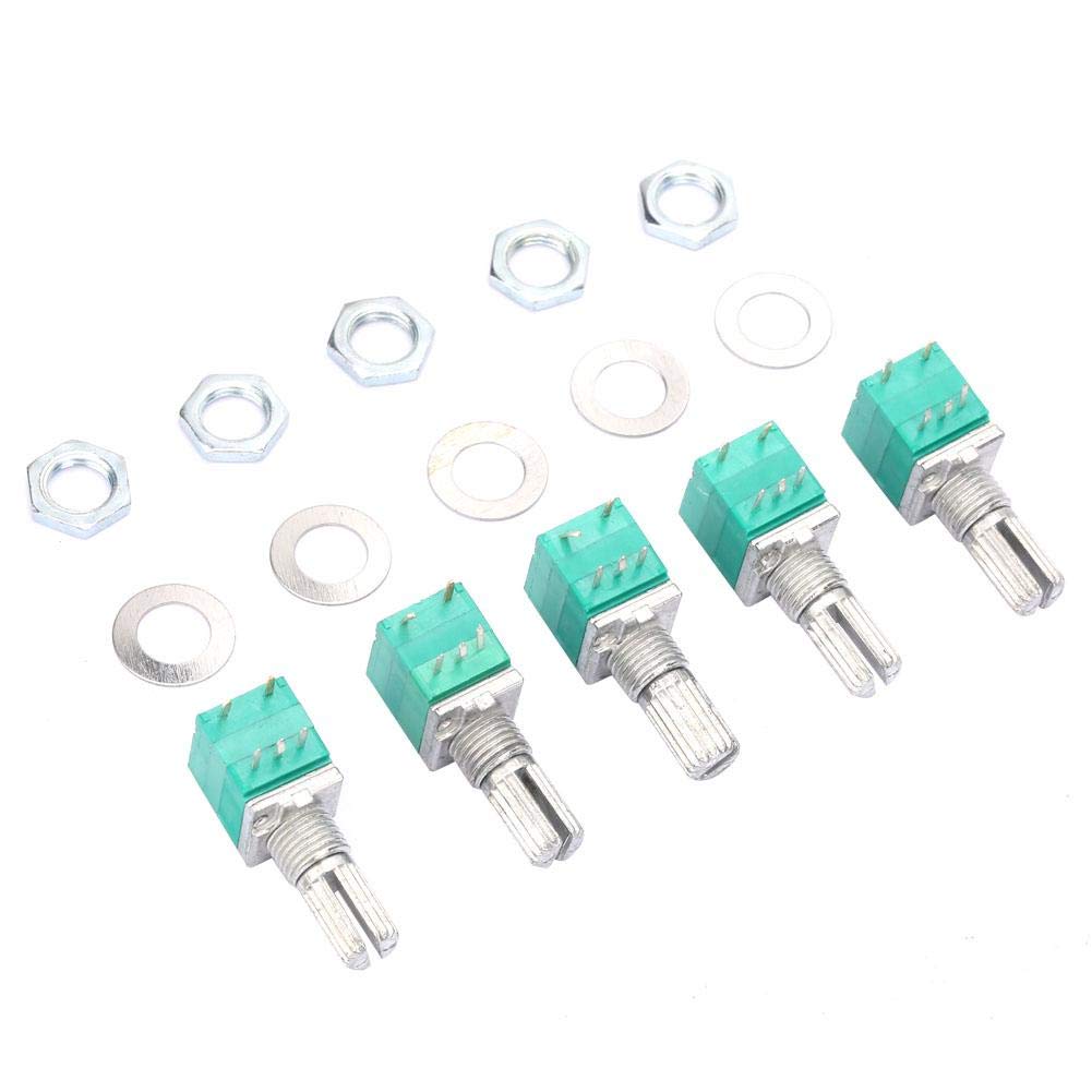 5 teile/los RV097NS Potentiometer 5K 10K 20K 50K 100K 500K Mit Schalter 5Stift Welle 15mm Audio- Verstärker Einstellbar Potentiometer
