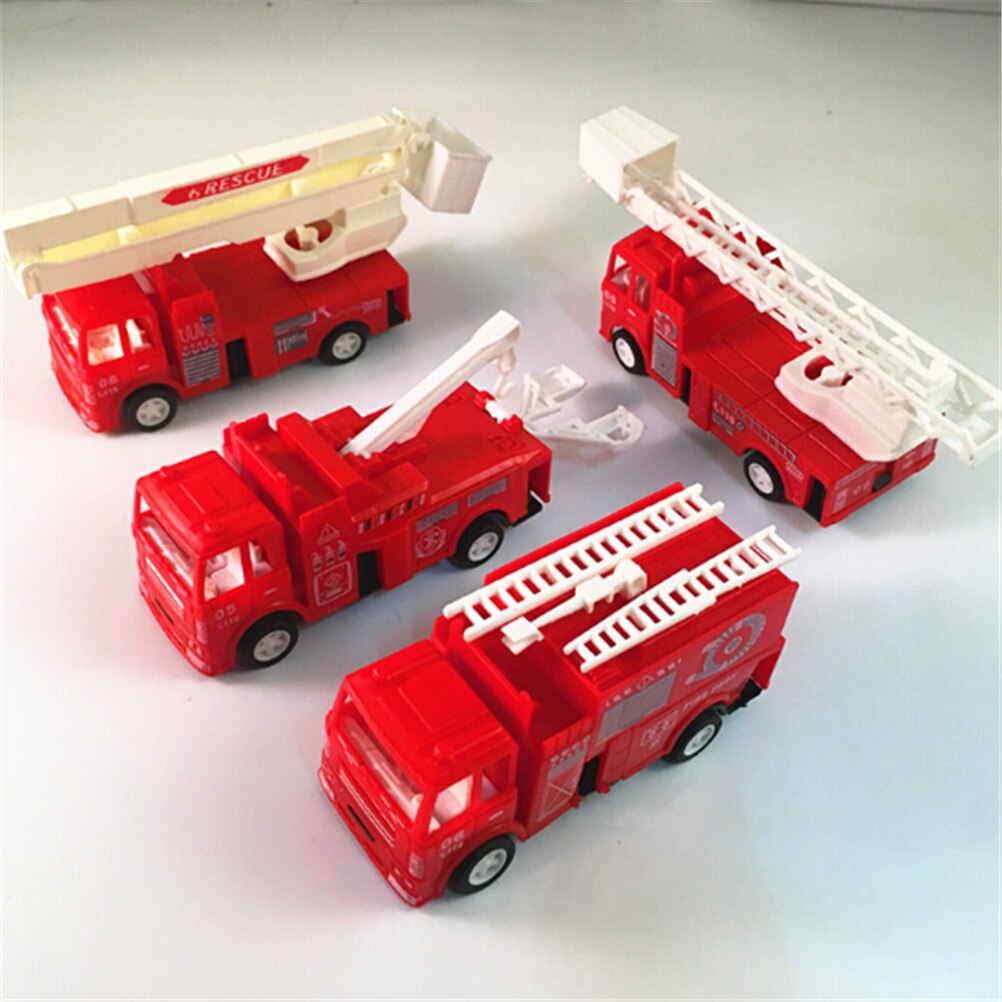 Mini Diecasts Model Car Fire Engine Boy Toy Car Machines Kids Toys Red Color