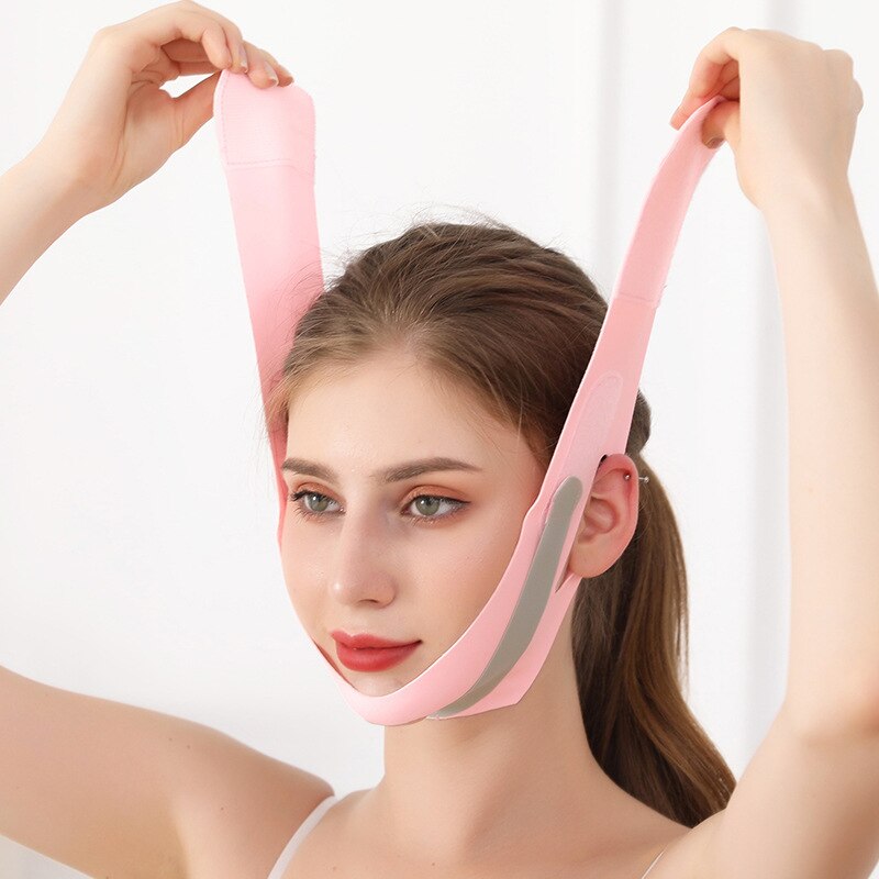 Double Chin Reducer V Line Mask Adjustable Lifting Chin Strap Breathable Ultra-thin Sleeping Face Lifting Belt Lifting Firming