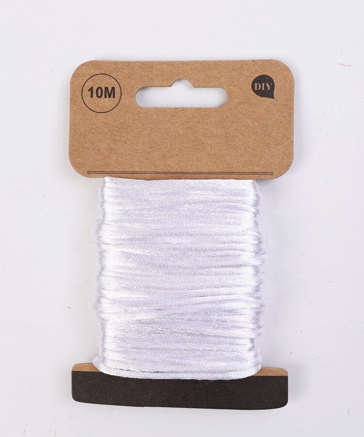 10 Meters Braided Macrame Silk Macrame Cords Rope Thread Wire 2.5 mm DIY Satin Bracelets Making Findings Beading LT20: XT59