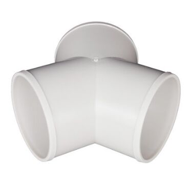 Equal tee conector 100mm Y-branch fitting for 4" ventilationg fan