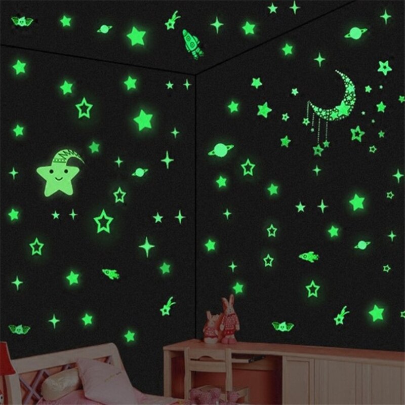 Constellation stickers Glow in the Dark Toys for kids Luminous Star constellation Stickers Bedroom Sofa Fluorescent Painting Toy