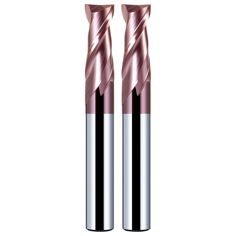 Romtic Hrc60 2-Fluit Nano Coating Wolfraamcarbide Keyway Flat End Mill Cnc Mechanische Verwerking Freesgereedschap