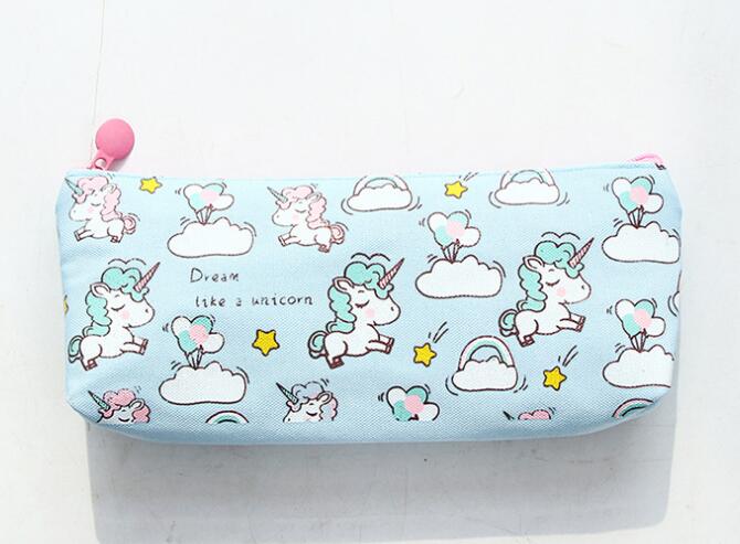 Trousse à Crayons Licorne Colorée - Grande Capacité, Fermeture Magnétique, Tissu Nylon Résistant