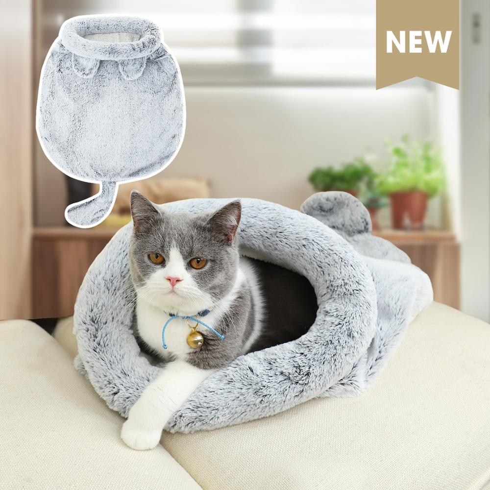 Saco de dormir de lana para gatos cama para perros pequeños mascotas alfombrilla de gato casa perrera suave cama para dormir productos para mascotas