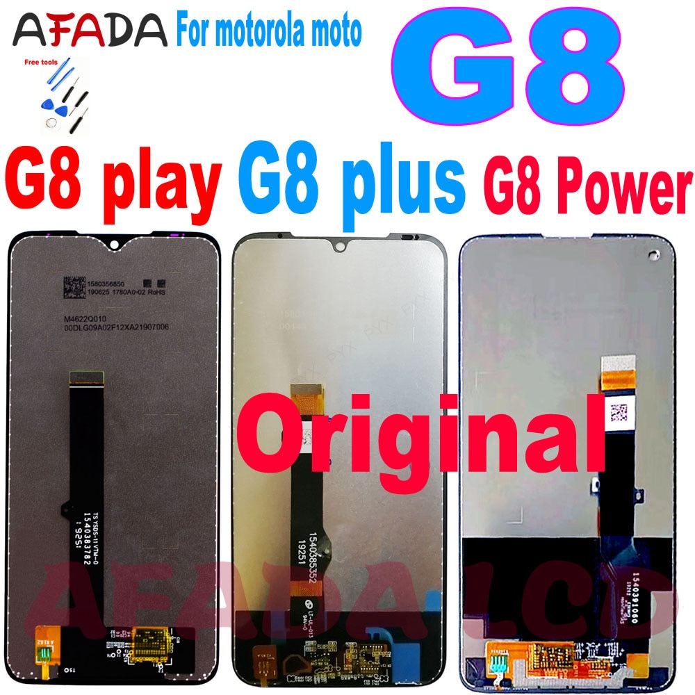 Originele Voor Motorola Moto G8 Play Lcd XT2015 Display G8 Plus XT2019 Touch Screen Sensor Panel Digiziter Vergadering G8 Power lcd