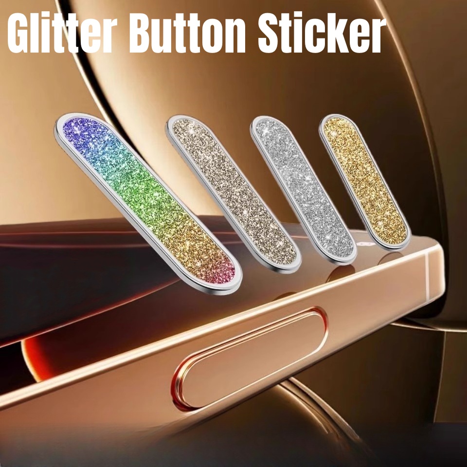 Glitter Camera Control Button Sticker For iPhone 16 Pro Max 16e Plus Bling Side Touch Button Protector for iphone16 series