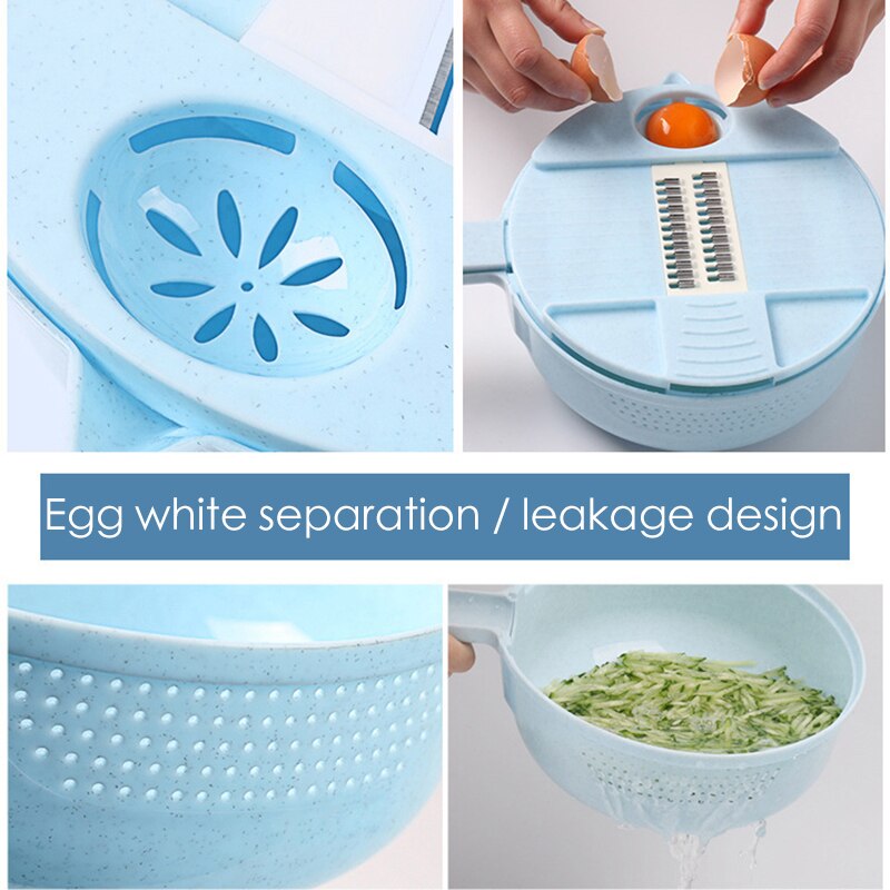 1 set multifunctionele groentesnijder met afdruipmand keukengereedschap fruit groentesnijder groente rasp dunschiller