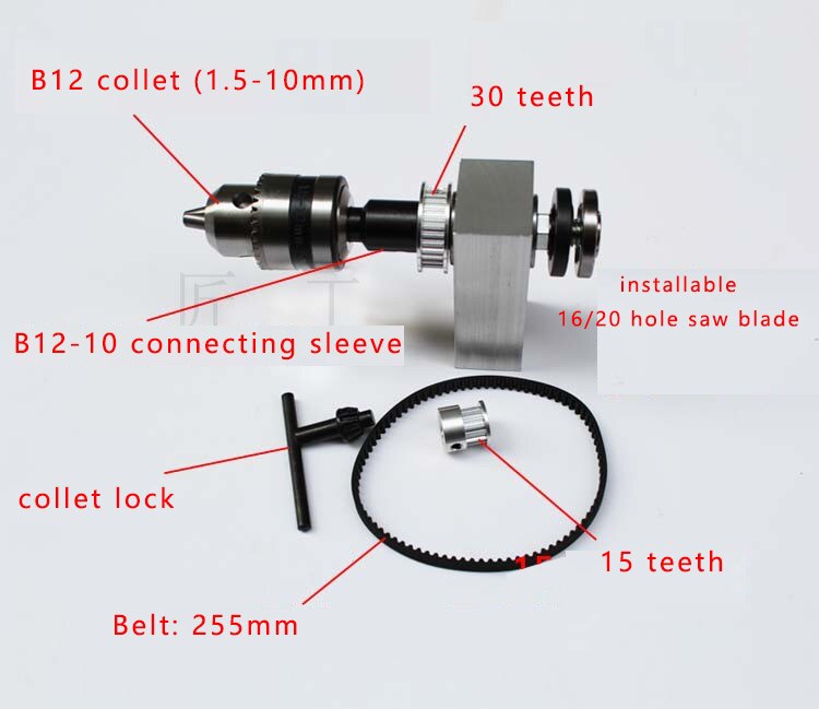diy table saw spindle, precision mini table saw, cutting, grinding, drive spindle