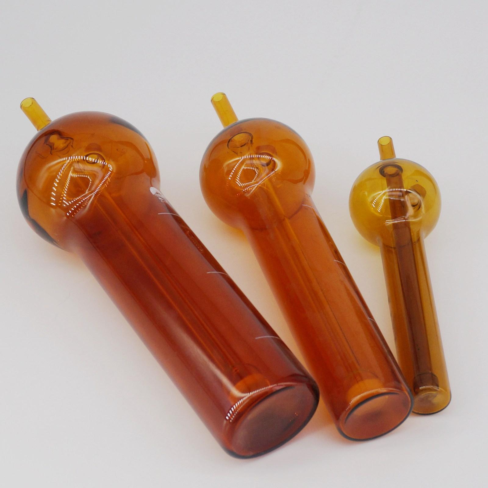 Tubo absorbente de dióxido de azufre marrón, aparato de laboratorio de química, 10ml, 25ml, 50ml, 75ml, 125ml