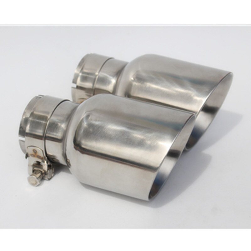 Silenciador de tubo de escape Universal para coche, tubo de escape de acero inoxidable de , estilo, , 1 ud.
