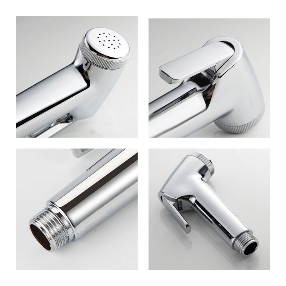 Handheld bidé douche spray higiênico higiênico cabeça de chuveiro mangueira corpo limpo abs bidé torneira 1.5m tubo para banheiro auto limpeza