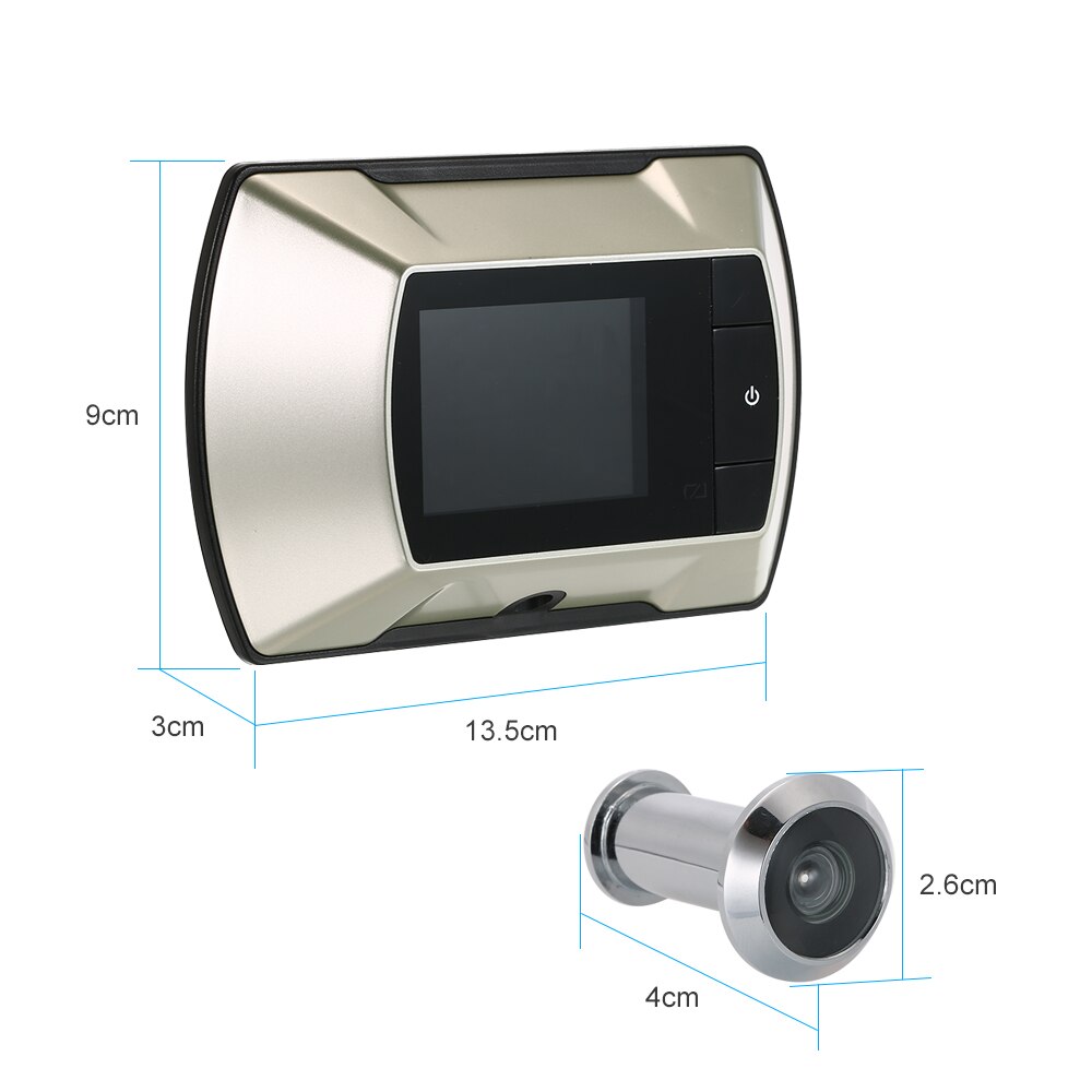 2.4" TFT LCD Visual Monitor Door Peephole Wireless Viewer Camera Digital Electric Peephole Doorbell Monitor