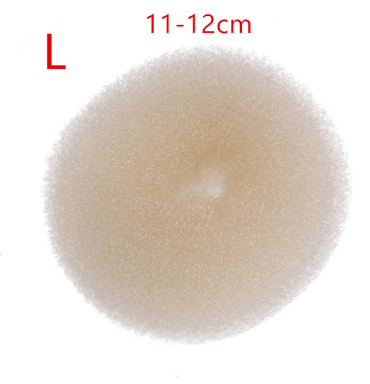 Creatore di panini per capelli Ciambella Spugna magica in schiuma Facile anello grande Strumenti per lo styling dei capelli Accessori per capelli stile capelli per le donne: Di Colore Giallo chiaro