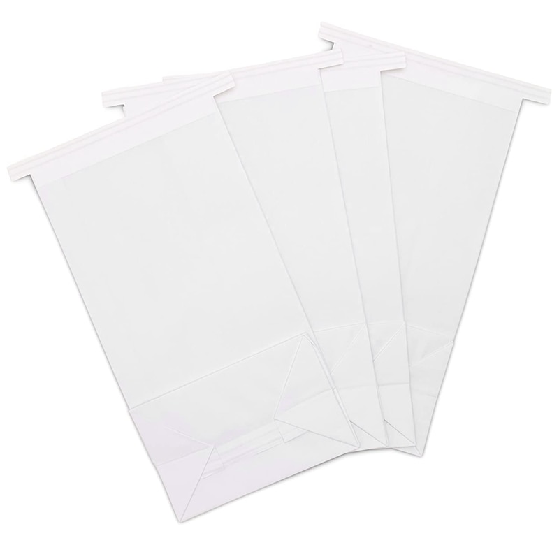 50 stuks braakzakjes, witte spuugzakjes voor beweging, ochtendmisselijkheid en katers, wegwerpbare papieren spuugzakjes voor op reis