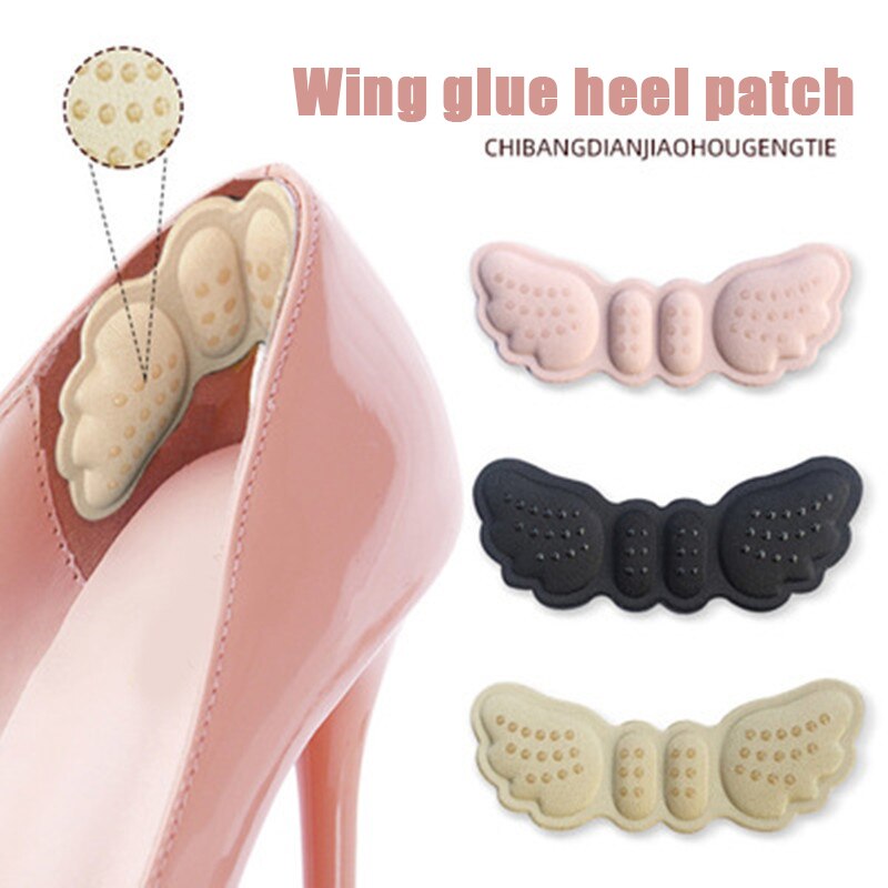 1 pari perhosvaahtomuovipatjaa, 4d kantapääpehmustetta, kantapään pitoa, itseliimautuvat korkokengille ,  fk88