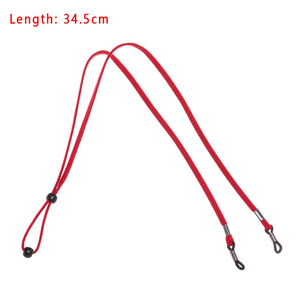 1 stk justerbar solbrille halssnor strop briller briller snor lanyard holder ruskind briller reb