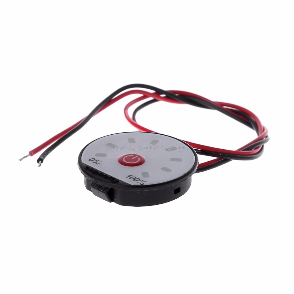 3S Lithium Battery Capacity Indicator 12V Power Level Meter LED Display Li-ion Tester Mr26 19