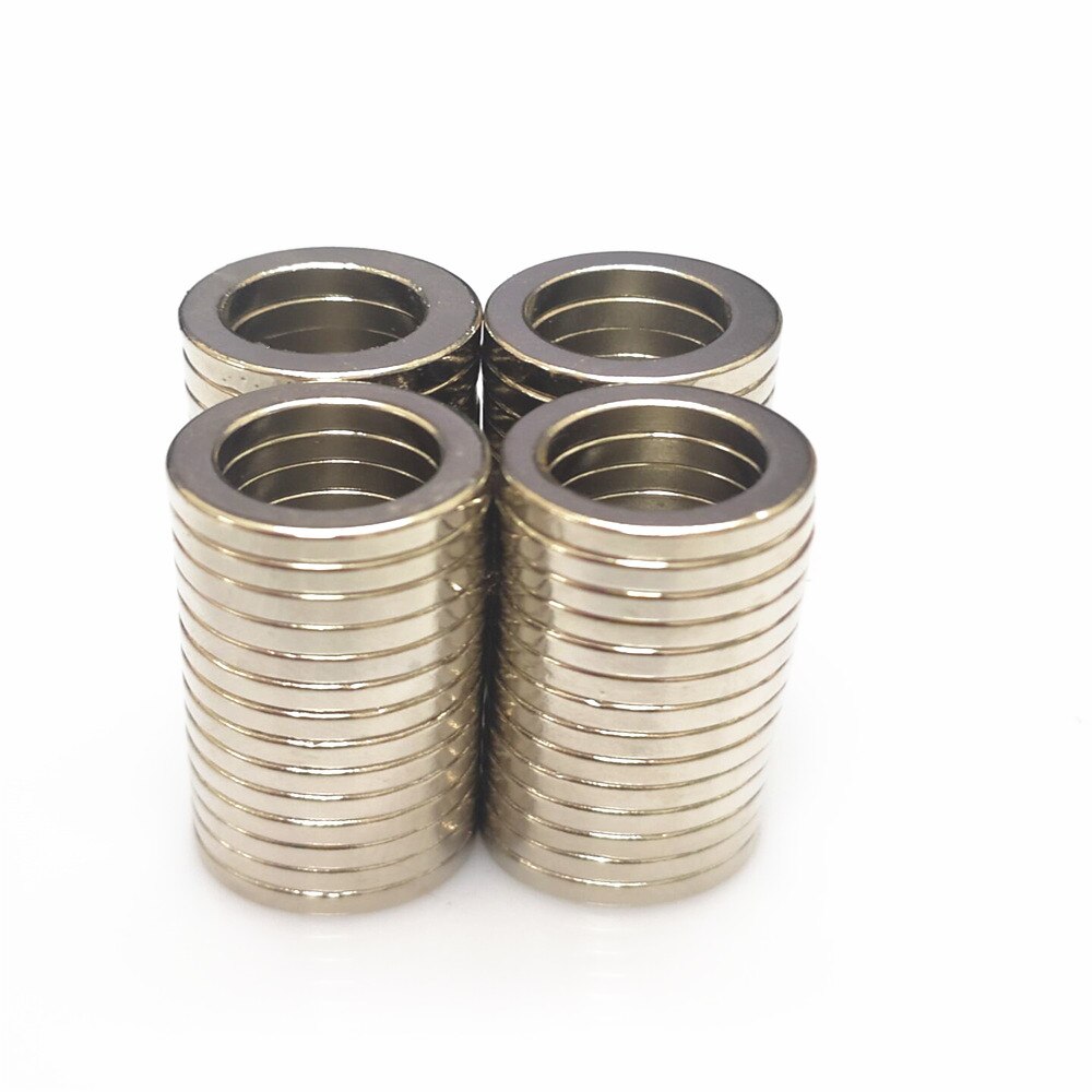 10 20 50PCS/LOT Ring Magnet 15*2 16*2 Hole 11 N35 NdFeB MAGNET 15x2-11 16x2-11 Neodymium Speaker Magnets 15x2mm 16x2mm