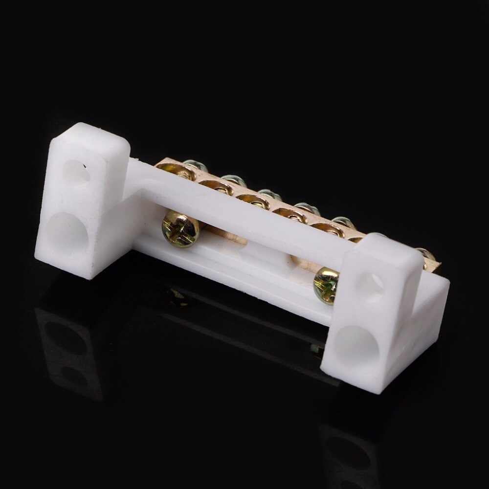 7 Positions Electric Cable Connector Screw Barrier Terminal Strip Block Bar Terminals Block