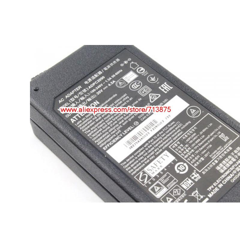 Genuine ADPC2090 20V 4.5A 90W AC Adapter for AOC C3583FQ AG322QCX VS16485 XG-2703 XG3420C Laptop Power Supply