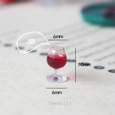 4PCS 1/12 Dollhouse Miniature Tazza di Bottiglia di Vino di Vetro Modello per OB11 BJD Casa di Bambola Giochi Di Imitazione Bambini Accessori Da Cucina Giocattolo: J 4pcs