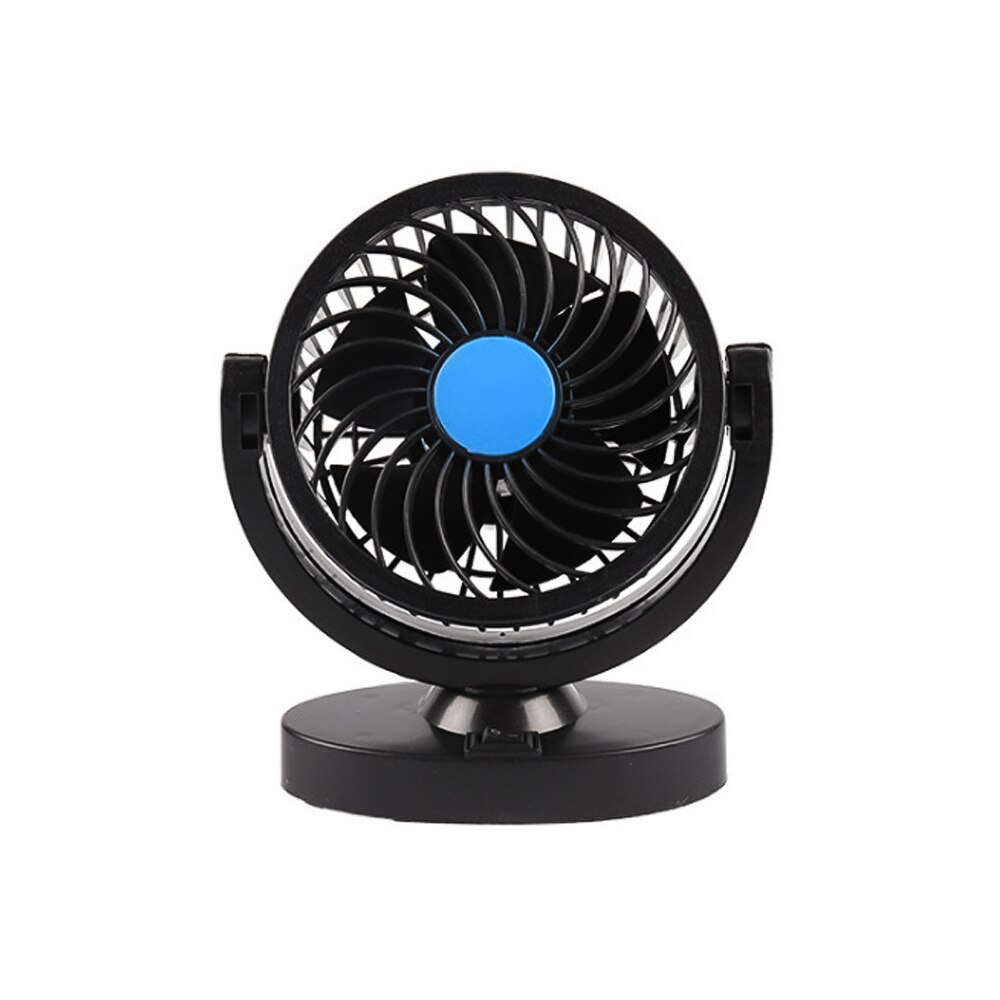 Ventilador individual/Dual para coche, accesorios de refrigeración para Interior de coche, puede girar 360 grados en todas las direcciones, 12V/24V, Verano: Single head 12V
