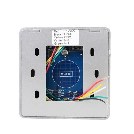 Direct Factory Touch Exit Button Infrared Contactless Door Release Switch for Access Control System Square Blue Backlight