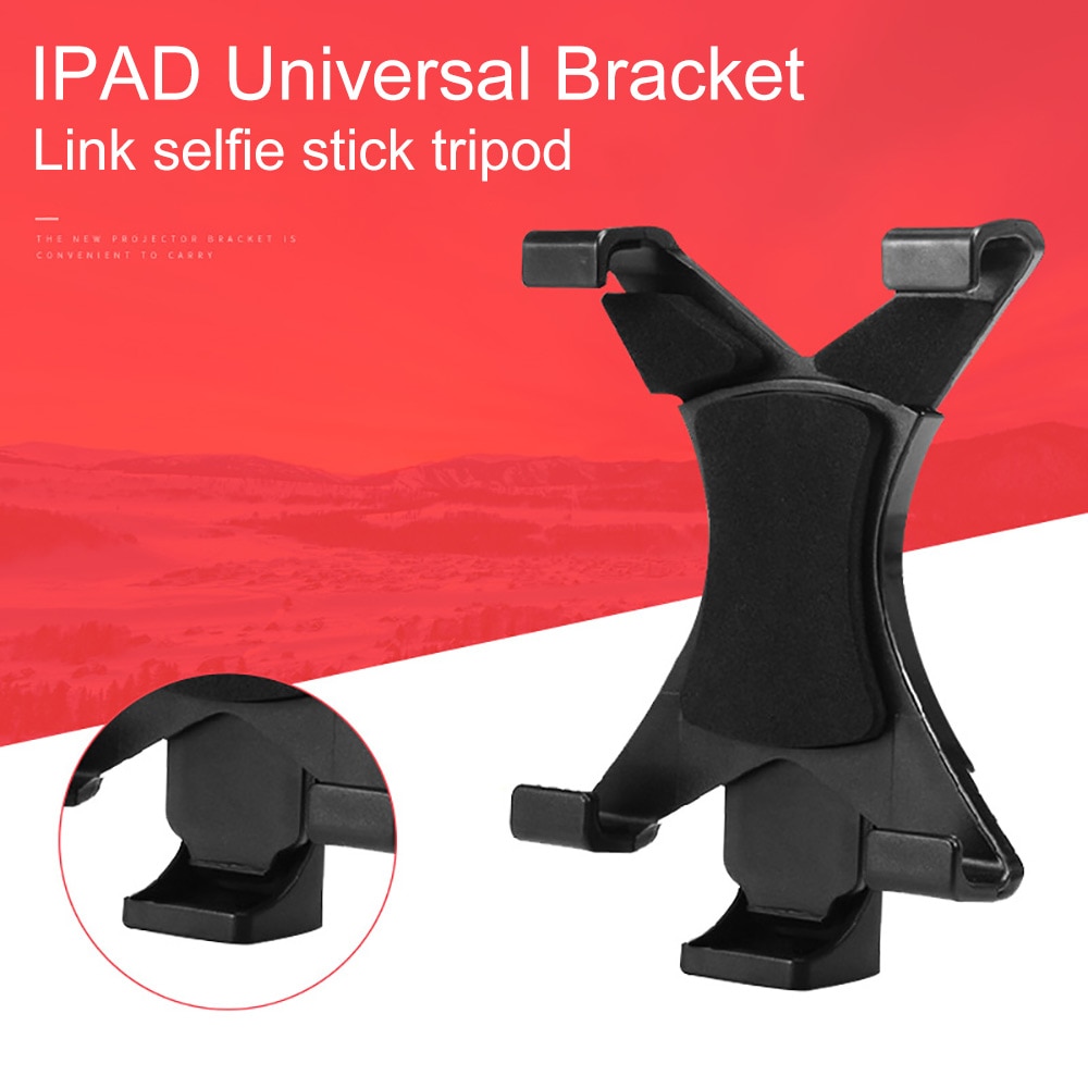 Multifunction Universal Adjustable Plastic Tablet Tripod Mount Holder Clip proof For IPad Clamp 1/4" Thread Adapter Tablet