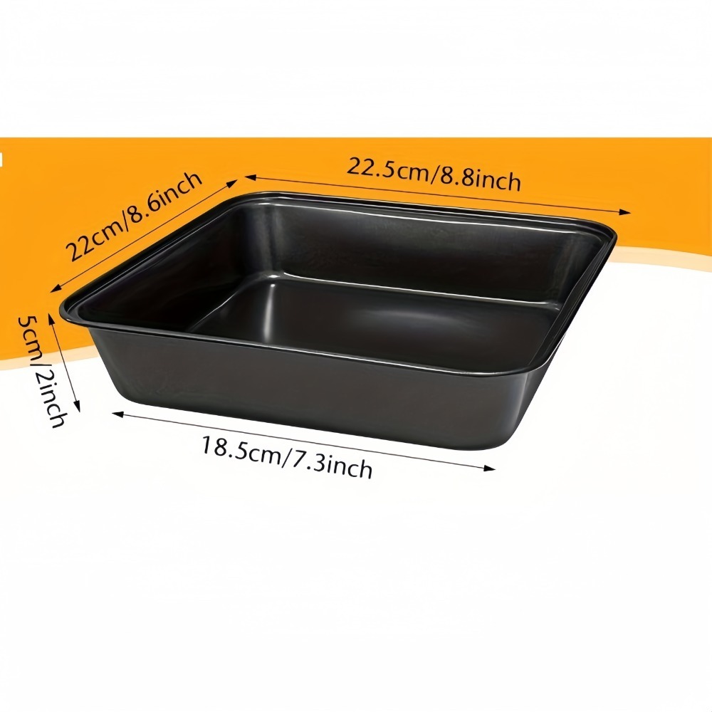 Nonstick Rectangular Carbon Steel Roasting Pan | Rustproof Baking Tray for Bread Cake Kitchen Utensils Carbon Steel