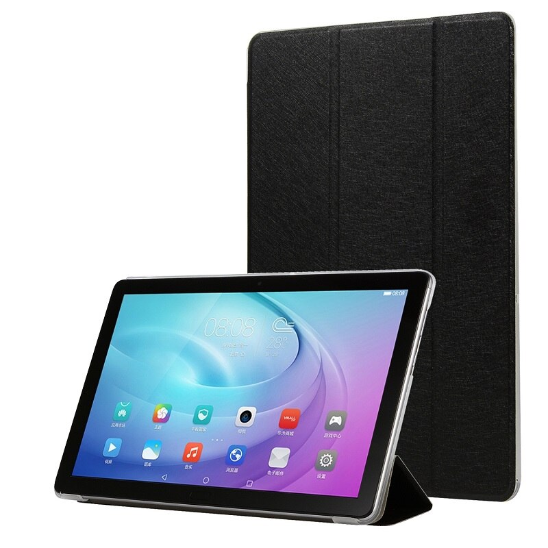 Tablet case for Samsung Galaxy Tab A 10.1 T580 T585 Smart Auto Sleep cover Tab A A6 10.1 SM-T587 capa Slim Protective Shell: Black / Tab A 10.1 2019 T510