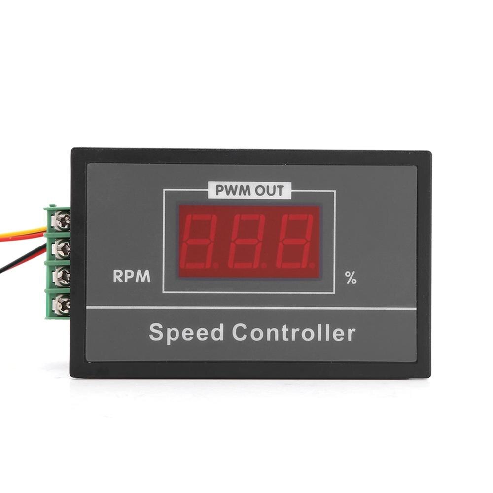 Controlador de velocidad del Motor DC 12V 24V 36V 48V 30A PWM interruptor de parada de arranque con Pantalla digital y potenciómetro de control de velocidad 6-60V